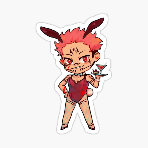 "Bunny chibi sukuna" Sticker for Sale by Spreangbean Redbubble