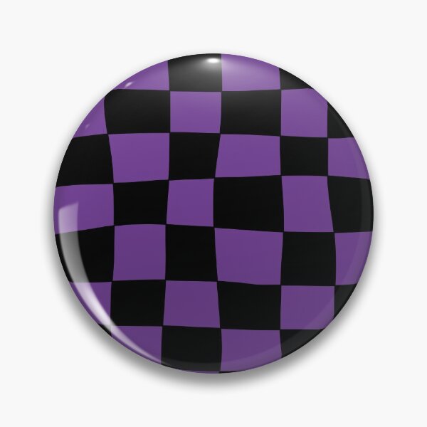 Item preview, Hand Drawn Checkerboard Pattern (purple/black) designed and sold by Design Minds Boutique.