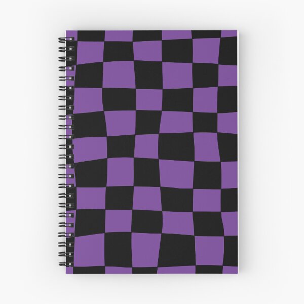 Item preview, Hand Drawn Checkerboard Pattern (purple/black) designed and sold by Design Minds Boutique.
