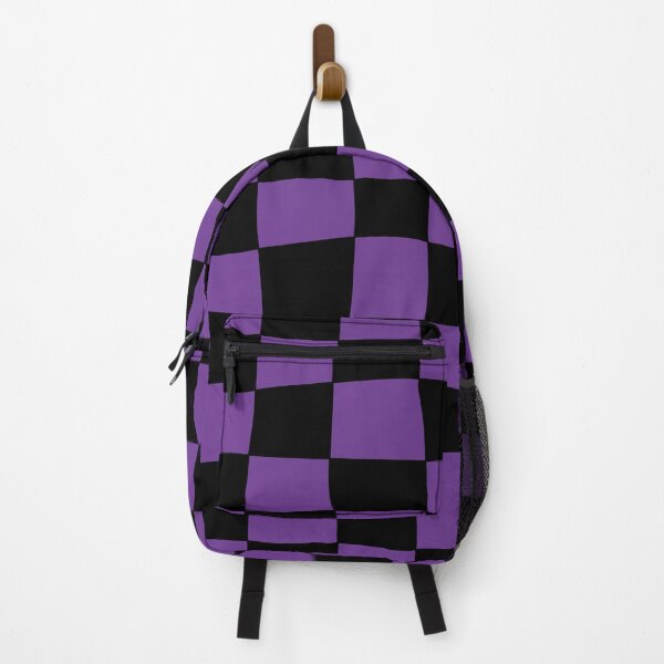 Item preview, Hand Drawn Checkerboard Pattern (purple/black) designed and sold by Design Minds Boutique.