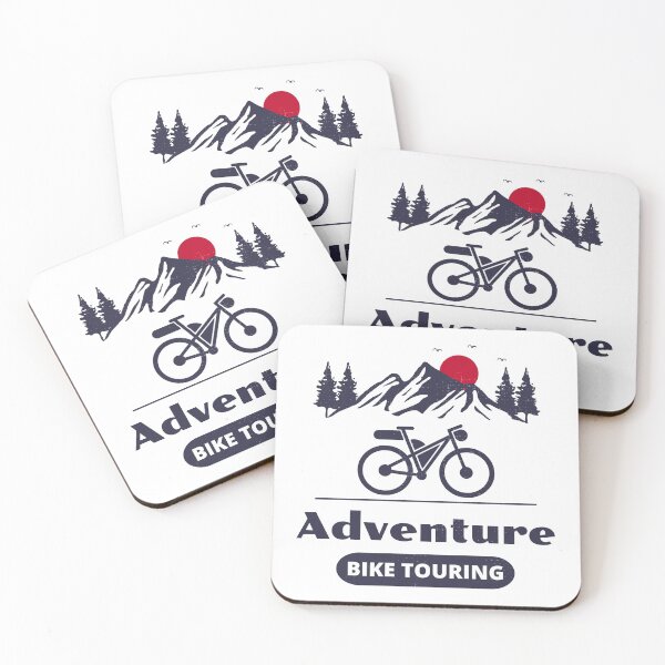 Item preview, Bikepacking Cyclists Gravel Bike Bicycle Mountains designed and sold by CuteDesigns1.