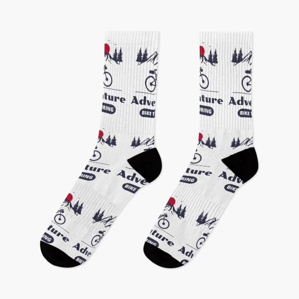 Item preview, Bikepacking Cyclists Gravel Bike Bicycle Mountains designed and sold by CuteDesigns1.