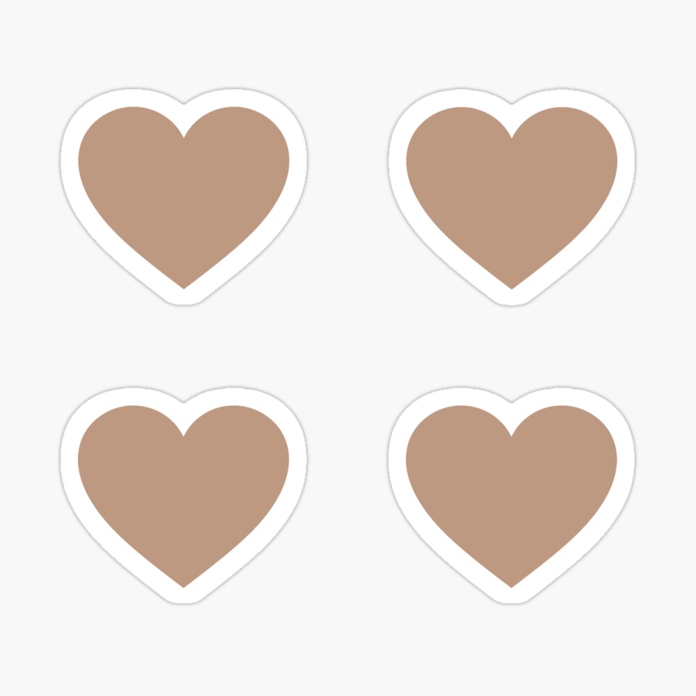 Heart Tanning Stickers, Small Hearts, 3/4 Hearts