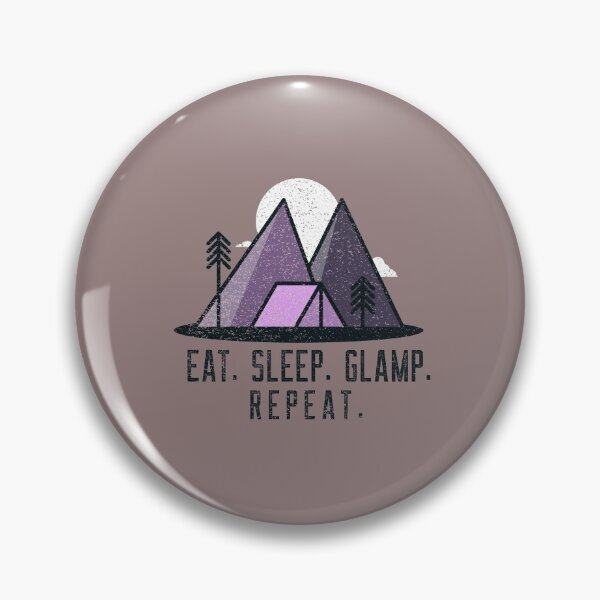Item preview, Eat Sleep Glamp Repeat designed and sold by CactusFamily.