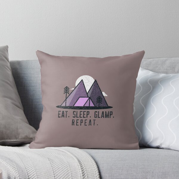 Item preview, Eat Sleep Glamp Repeat designed and sold by CactusFamily.