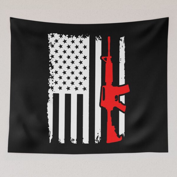 Item preview, Rifle T-ShirtRifle Ar 15 Usa Flag  designed and sold by Daisyshopp.