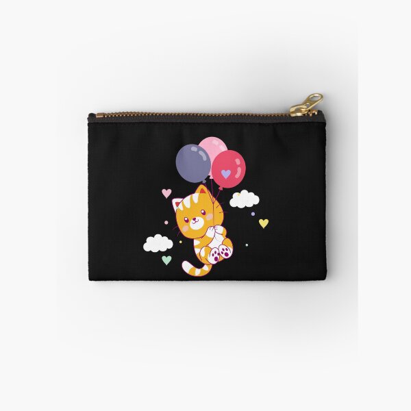 Item preview, Cute cat flying with balloon. designed and sold by DopeDesign111.