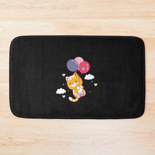 Item preview, Cute cat flying with balloon. designed and sold by DopeDesign111.