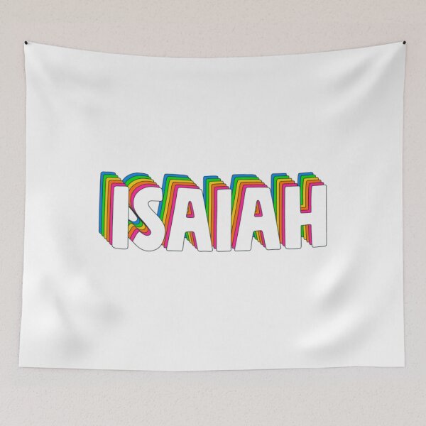 Item preview, Isaiah T-ShirtHello My Name Is Isaiah Rainbow Name Tag  designed and sold by Daisyshopp.