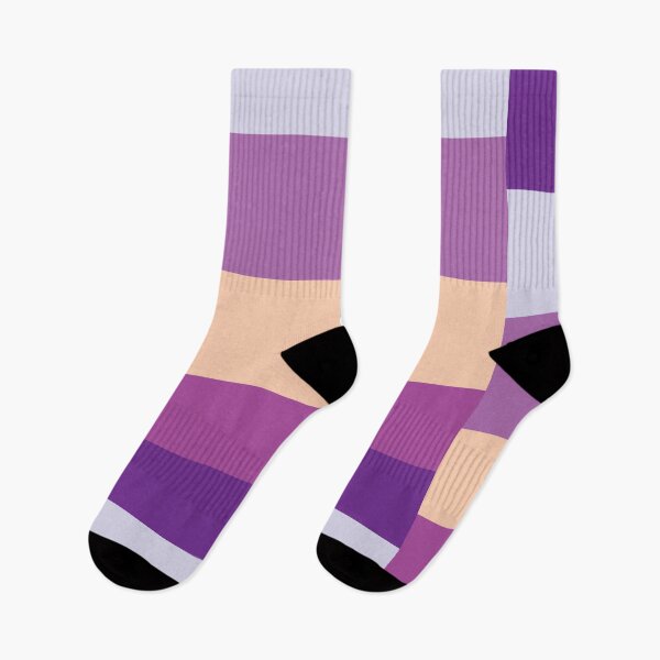 Item preview, Purple and orange block stripes designed and sold by BLMcreations.