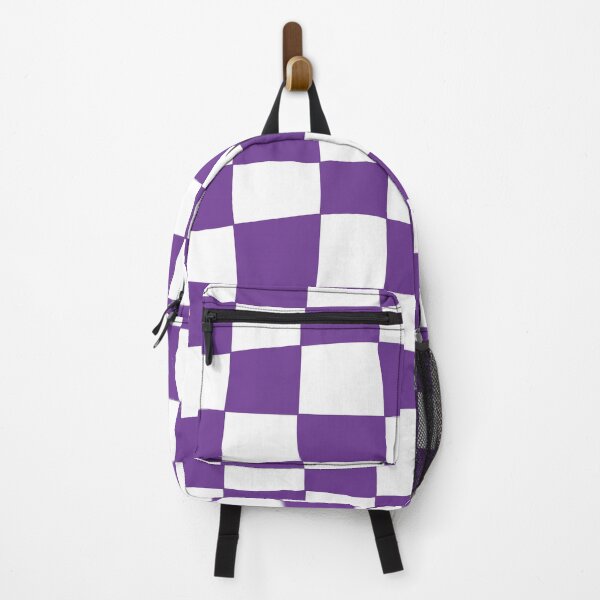Item preview, Hand Drawn Checkerboard Pattern (purple/white) designed and sold by Design Minds Boutique.