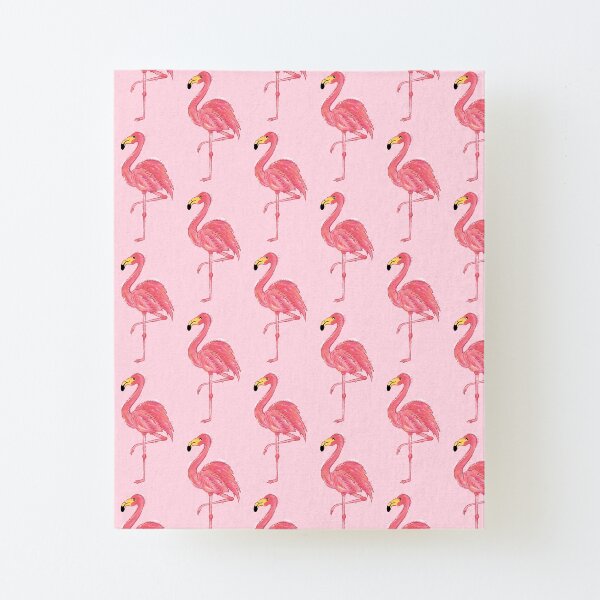 Pinky le flamand rose motif Impression montée sur toile