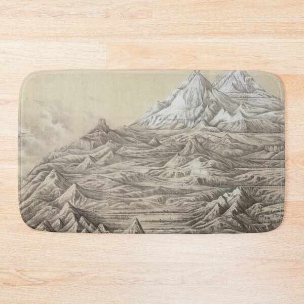 Item preview, Old Peru Mountains Map (1865) Vintage Peruvian Topography Atlas designed and sold by BravuraMedia.
