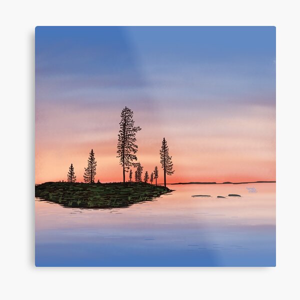 Summer is coming to an end - Lapland8seasons Metal Print