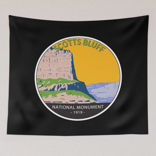 Item preview, Scotts Bluff National Monument Nebraska Circle designed and sold by KrisSidDesigns.