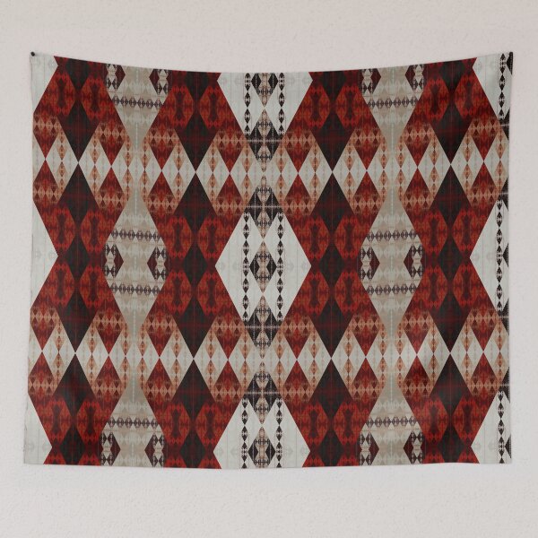 Item preview, 'Diamonds And Rust' Abstract Geometric Diamond Fractal Pattern designed and sold by Holmes-Ja.