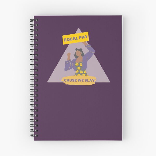 Item preview,  Equal Pay Cause We Slay Triangle Design, Dark Purple Background - Women's Rights Slogan designed and sold by Teetee94.