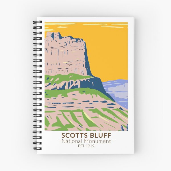 Item preview, Scotts Bluff National Monument Nebraska Vintage designed and sold by KrisSidDesigns.