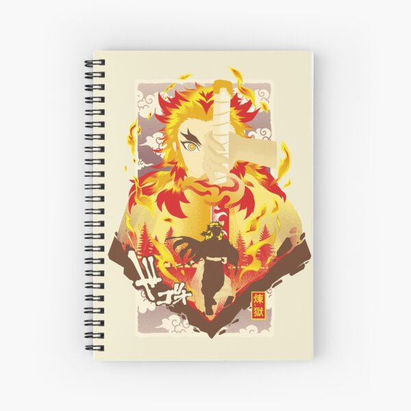 Kyo-juro Fire Spiral Notebook