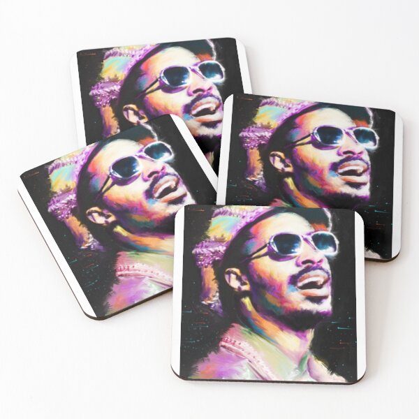 Item preview, Stevie Wonder Abstract colorful pop art Stevie Wonder_ designed and sold by TheCheekyshop.