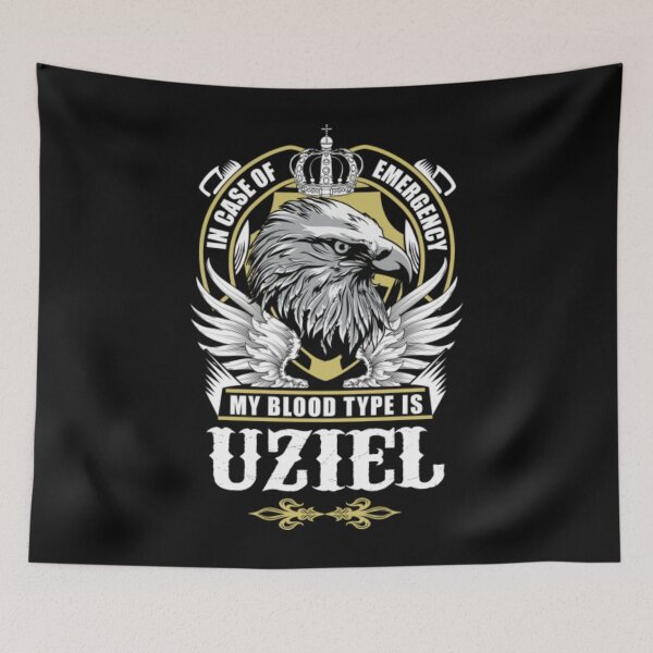 Item preview, Uziel T-ShirtUziel Name T Shirt - In Case Of Emergency My Blood Type Is Uziel Gift Item  designed and sold by Daisyshopp.