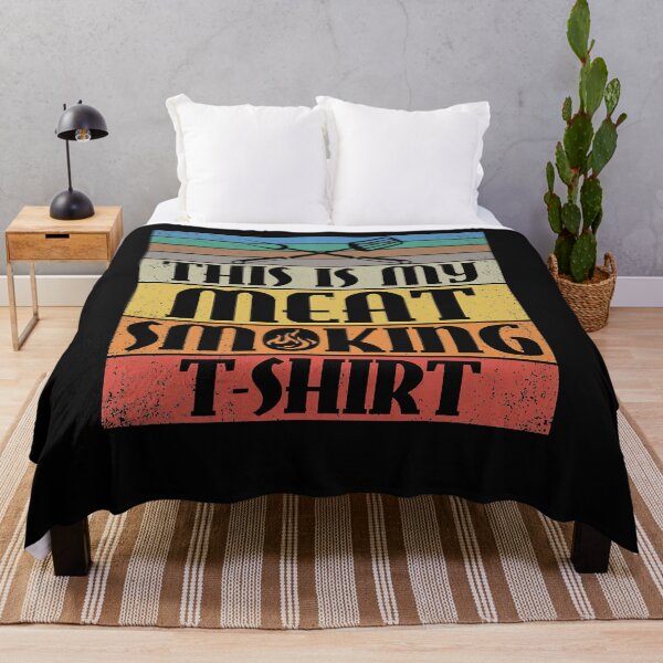 Item preview, Mens Funny Grilling Shirts - My Meat Smoking Shirt - BBQ designed and sold by madeleinecabre.