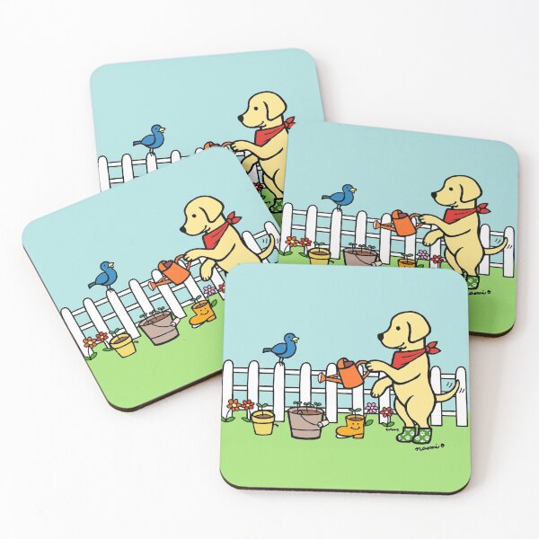 Item preview, Gardening Yellow Labrador designed and sold by HappyLabradors.