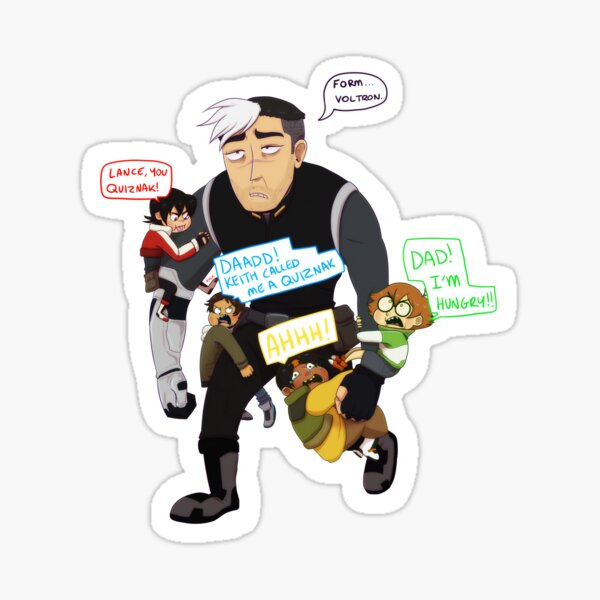 Voltron - Poor Space Dad Sticker
