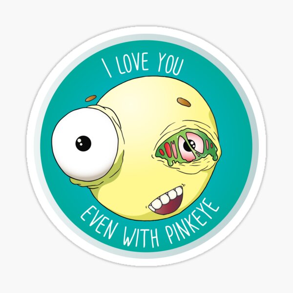 Pinkeye Love Sticker