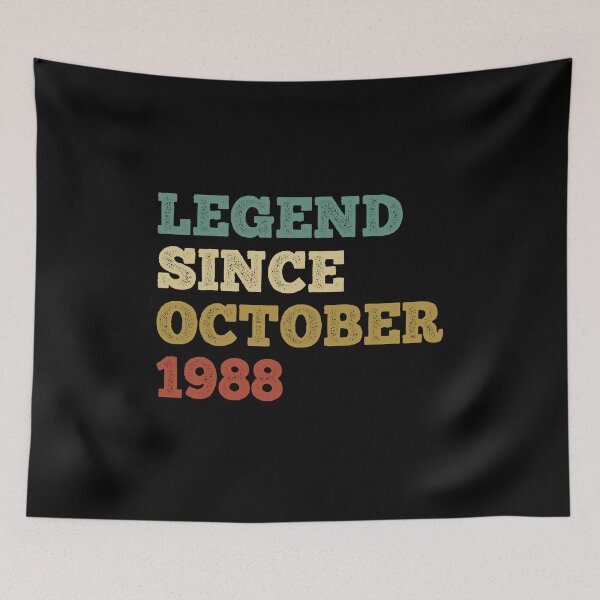 Item preview, vintage 1988 t shirt, 33rd birthday shirt, october birthday shirt, october shirt, october birthday designed and sold by T-DESIGNEDZ.