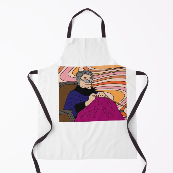 Item preview, Grandma At The Knitting Hobby Crocheting designed and sold by flofin.