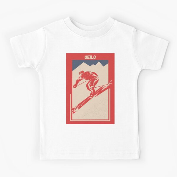 Item preview, Geilo Norway Ski Resort - Vintage Red Geometric Ski Poster for Mountain Alpine Skier designed and sold by Vintage-TM.