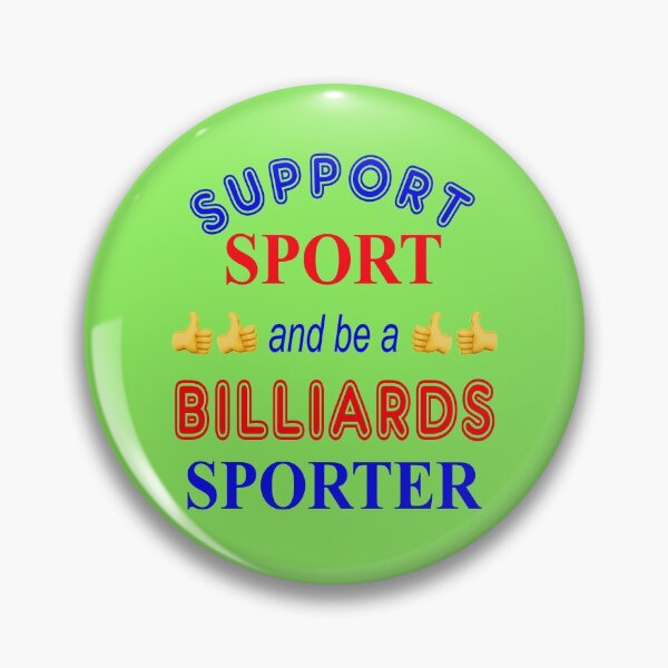 Item preview, Support Sport and be a Billiards Sporter designed and sold by captainpeter.