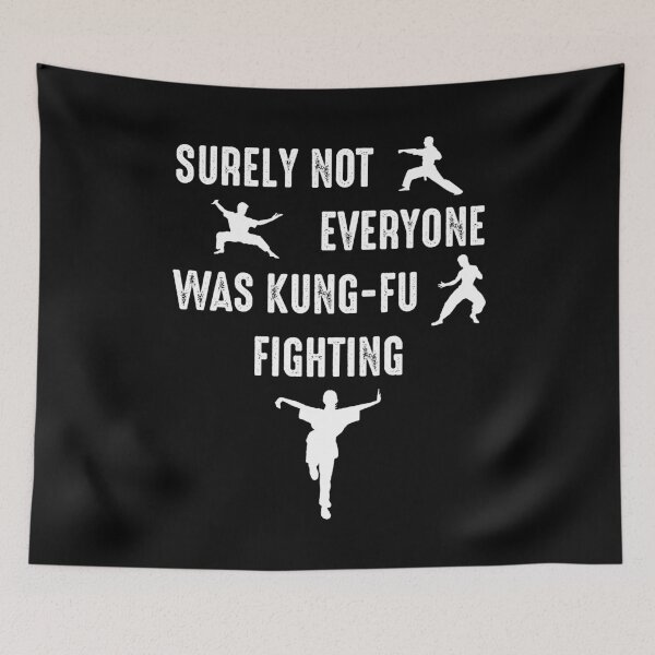 Item preview, Surely Not Everyone Was Kung-Fu Fighting designed and sold by Cat Lady Designs.