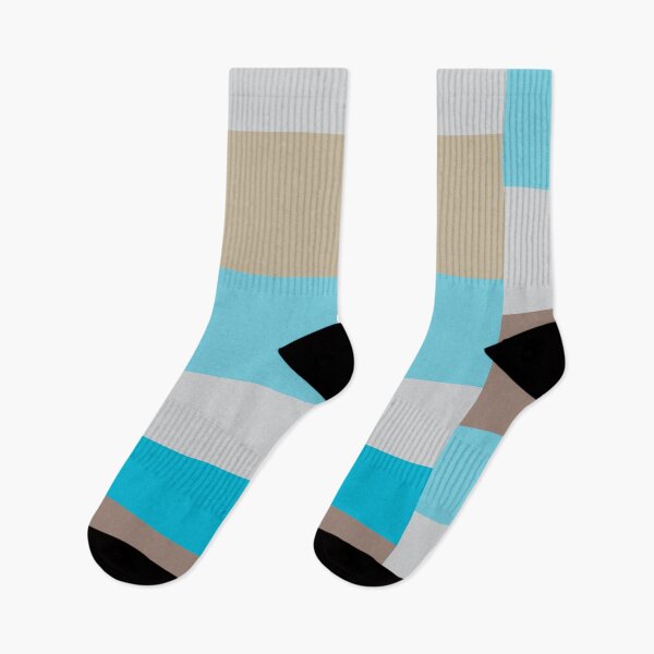 Item preview, Blue brown and gray block stripes designed and sold by BLMcreations.