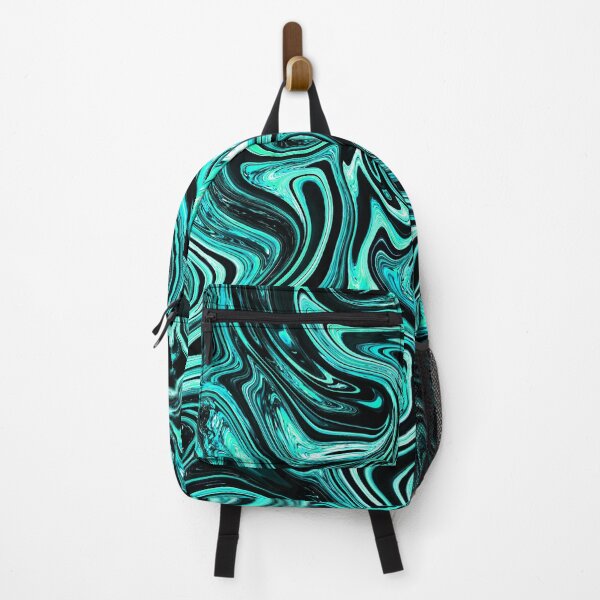 Item preview, Turquoise & Black Fluid Marble designed and sold by Flydea.