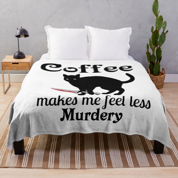 Item preview, Coffee makes me feel less murdery designed and sold by pnkpopcorn.