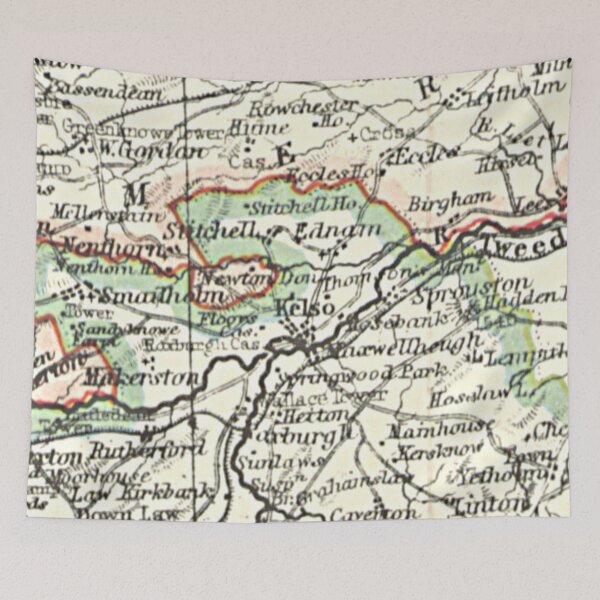 Item preview, KELSO & surrounding area map 1899 designed and sold by yourscotland.
