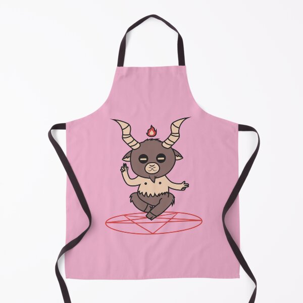 Item preview, Cute Little Satan Goat over Pentigram designed and sold by Pink Pineapple Works.