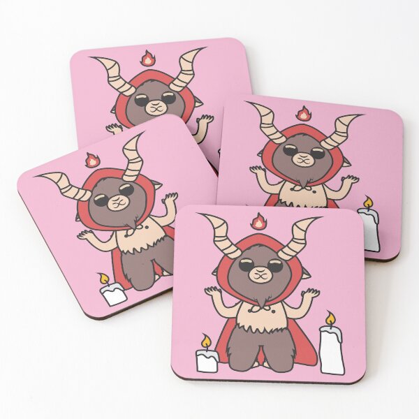 Item preview, Cute Little Satan Goat With Candles designed and sold by Pink Pineapple Works.