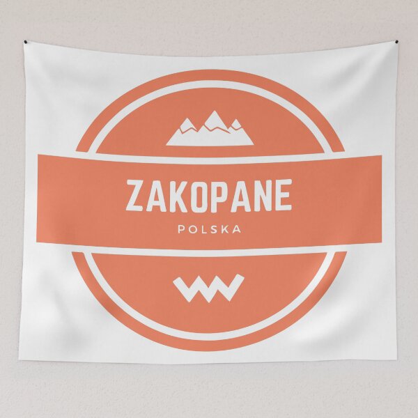 Item preview, Zakopane Poland Tatra Mountains Hiking Snowboard Ski Resort Vintage Logo designed and sold by Vintage-TM.