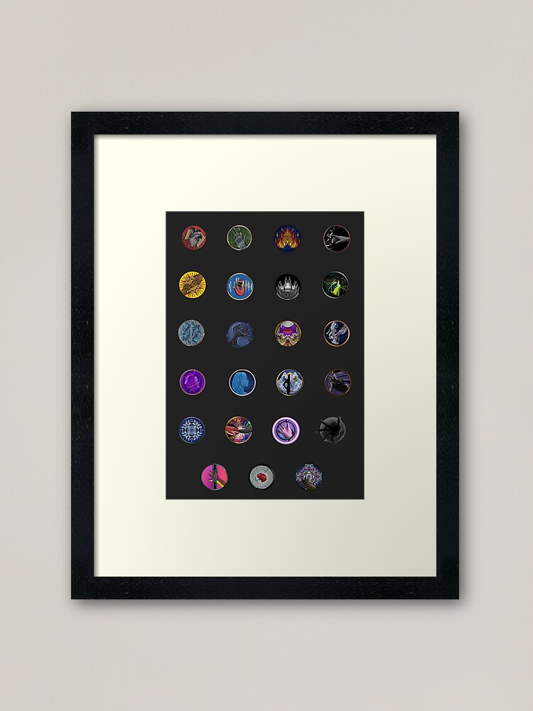 Kotlc Ability Pins (All)  Photographic Print for Sale by nlmarte