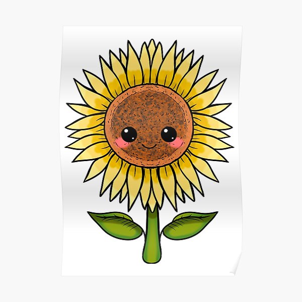 Cute Sunflower Poster