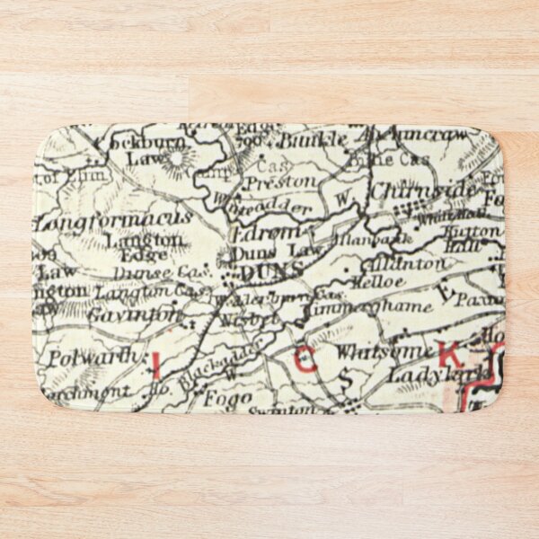 Item preview, DUNS & surrounding area map 1899 designed and sold by yourscotland.