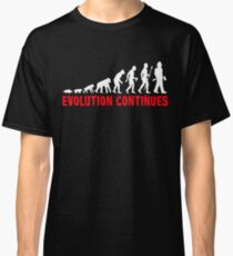 Funny Fireman Evolution Of Man Continues Classic T-Shirt