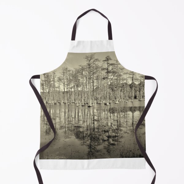 Item preview, Goodale State Park Cypress Trees Camden South Carolina Black And White designed and sold by LisaWootenPhoto.