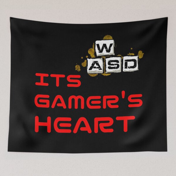 Item preview, WASD - Gamer's Heart designed and sold by Colandia.