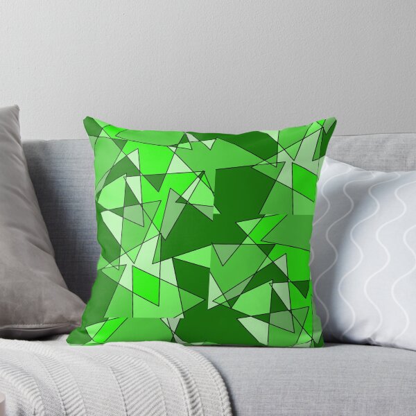 Item preview, Geometric triangles, greens designed and sold by tropicalhen133.
