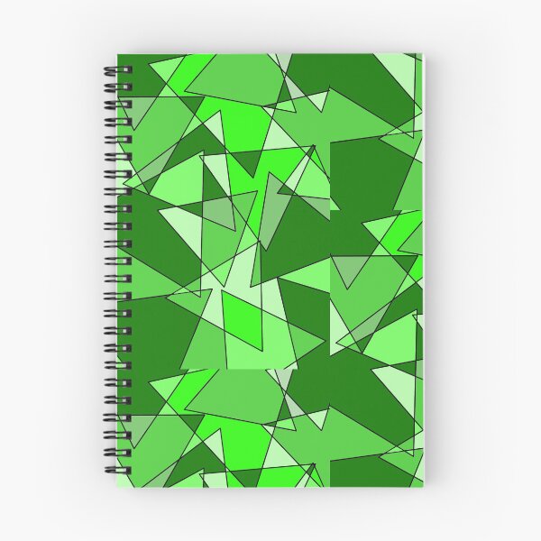 Item preview, Geometric triangles, greens designed and sold by tropicalhen133.