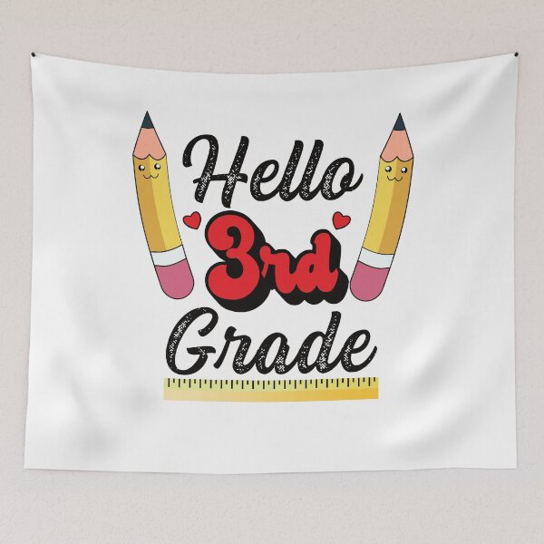 Item preview, Hello 3rd Grade Back to School Design for Teacher or Kids designed and sold by ZzCorezZ.